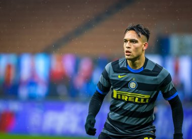 FC Internazionale 'den Lautaro Martnez FC Internazionale, Benevento Calcio' ya karşı - İtalyan futbol serisi A maçı, 30 Ocak 2021 - Fotoğraf: LM / Fabrizio Carabelli 