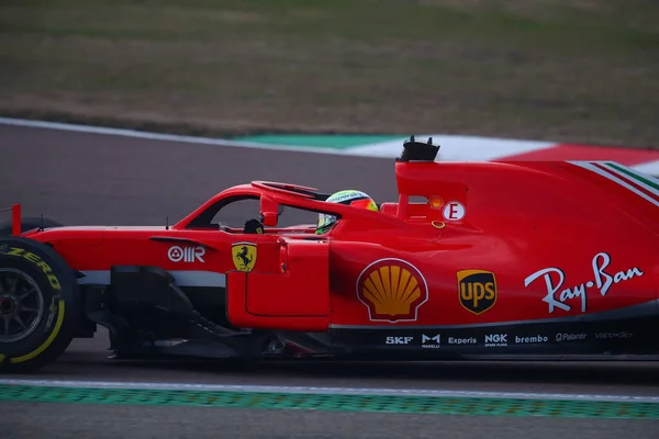 Mick Schumacher Haas Ferrari Driver Accademy Rijden Ferrari Sf71H Fiorano — Stockfoto