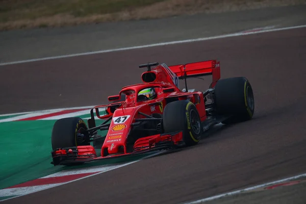 Mick Schumacher Haas Ferrari Driver Accademy Fiorano Modena Ferrari Sf71H — Stok fotoğraf