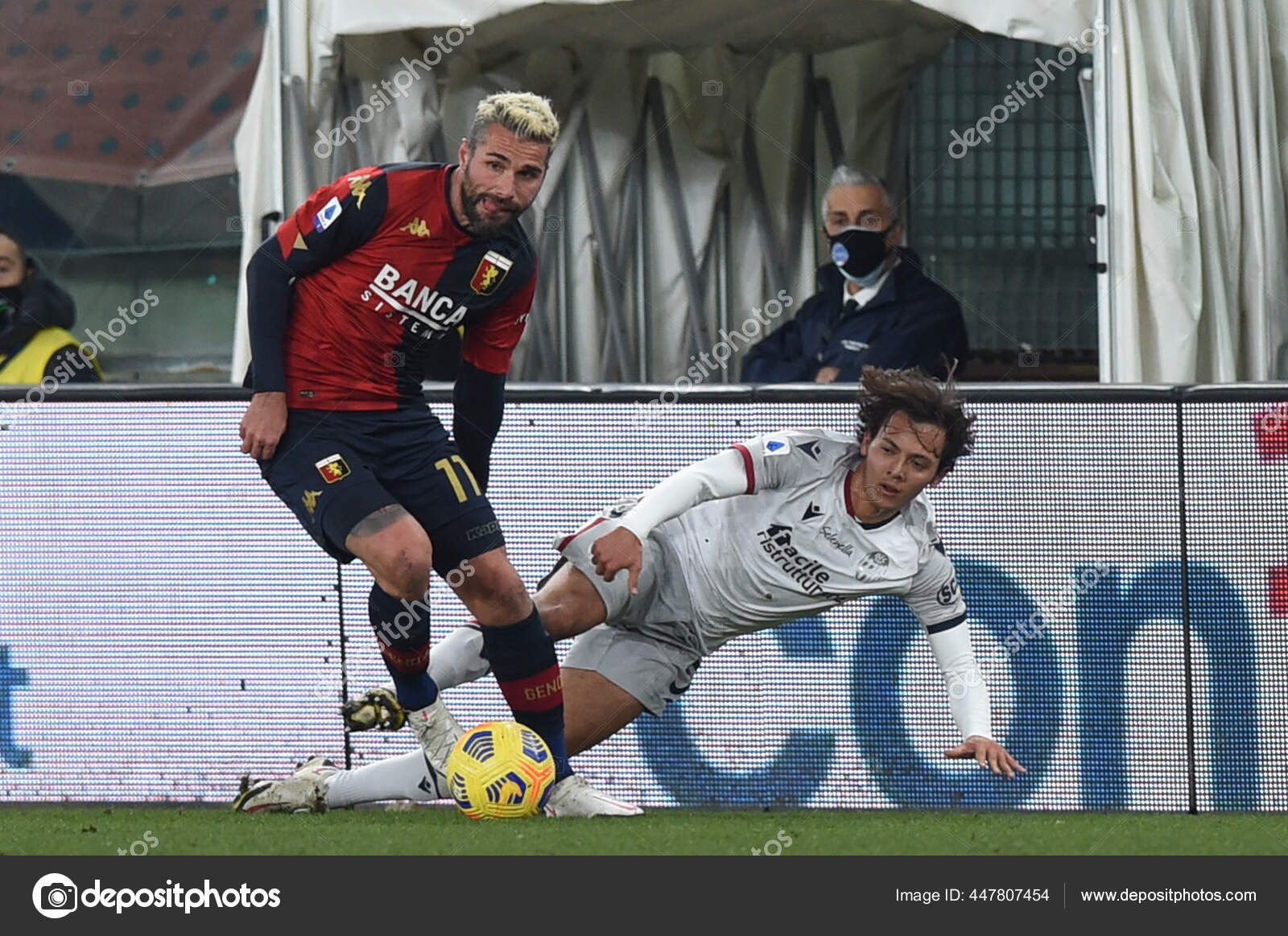 Valon Behrami Genoa Emanuel Vignato Bologna Genoa Cfc Bologna Italian Stock Editorial Photo C Livephotosport 447807454