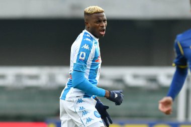 Victor Osimhen (Napoli) Hellas Verona-SSC Napoli maçında - İtalyan Serie A maçı IN Verona, İtalya, 24 Ocak 2021 - Fotoğraf: LM / Alessio Tarpini