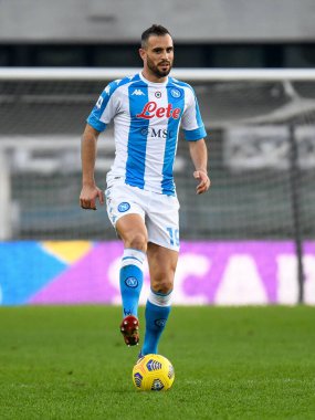 Nikola Maksimovic (Napoli) Hellas Verona-SSC Napoli maçında - İtalyan futbol serisi A karşılaşması Verona, İtalya, 24 Ocak 2021 - Fotoğraf: LM / Ettore Griffoni