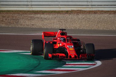#Carlos Sainz Jr Ferrari SF71H Formula 12021 özel testi sırasında 55 Carlos Sainz Jr Ferrari - Formula 1 Şampiyonası Maranello, İtalya, 27 Ocak 2021 - Kredi: LM / Alessio De Marco