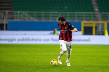 AC Milan - Torino FC - İtalya Serie A karşılaşması sırasında AC Milan 'dan Hakan Calhanoğlu, 9 Ocak 2021 - Fotoğraf: LM / Alessio Morgese