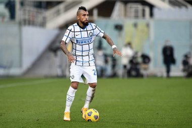 FC Internazionale 'den Arturo Vidal, ACF Fiorentina - FC Internazionale - İtalyan futbolu Coppa Italia maçı - 13 Ocak 2021 - Fotoğraf: LM / Matteo Papini