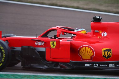 #Carlos Sainz Jr Ferrari SF71H Formula 12021 özel testi sırasında 55 Carlos Sainz Jr Ferrari - Formula 1 Şampiyonası Maranello, İtalya, 27 Ocak 2021 - Kredi: LM / Alessio De Marco