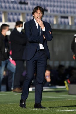 FC Fiorentina - FC Internazionale maçı sırasında FC Internazionale takımının teknik direktörü Antonio Conte - İtalyan futbolu Coppa Italia maçı, IN Florence, İtalya, 13 Ocak 2021 - Fotoğraf: LM / Matteo Papini