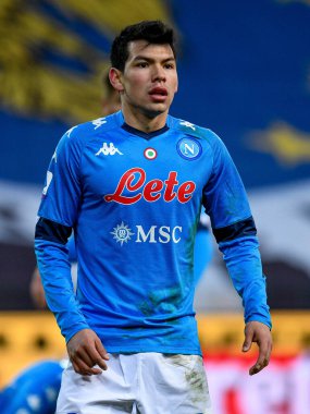 Hirving Lozano (Napoli) Udinese Calcio-SSC Napoli maçı sırasında portresi - İtalyan futbol serisi A match IN Udine, İtalya, 10 Ocak 2021 - Fotoğraf: LM / Ettore Griffoni