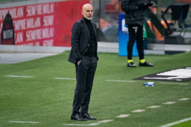 AC Milan-Torino FC maçında AC Milan Stefano Pioli 'nin baş antrenörü - İtalyan futbolcu Serie A karşılaşması, İtalya, 09 Ocak 2021 - Fotoğraf: LM / Luca Rossini