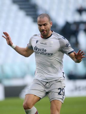 Lorenzo De Silvestri (Bologna) Juventus FC ve Bologna FC - İtalyan futbol takımı Serie A match in Torino, İtalya, 24 Ocak 2021 - Fotoğraf: LM / Claudio Benedetto