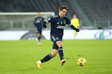 Juventus FC-US Sassuolo maçında 22 Federico Chiesa (Juventus FC) - İtalyan futbolcu Serie A match in Torino, İtalya, 10 Ocak 2021 - Fotoğraf: LM / Claudio Benedetto