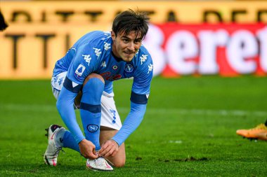 Eljif Elmas (Napoli) Udinese Calcio-SSC Napoli maçı sırasında portresi - İtalyan futbol takımı Serie A match in Udine, İtalya, 10 Ocak 2021 - Fotoğraf: LM / Ettore Griffoni