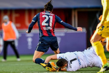Marco Silvestri (Hellas Verona FC) ve Roberto Soriano (Bologna FC - Hellas Verona - İtalyan futbolcu Serie A maçı, Bologna, İtalya, 16 Ocak 2021 - Fotoğraf: LM / Alessio Marini