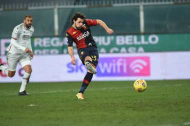 Mattia Destro (Cenova), gol 2 - 0 Cenova CFC vs Bologna FC - İtalyan futbol serisi A karşılaşması Cenova, İtalya, 9 Ocak 2021 - Fotoğraf: LM / Danilo Vigo