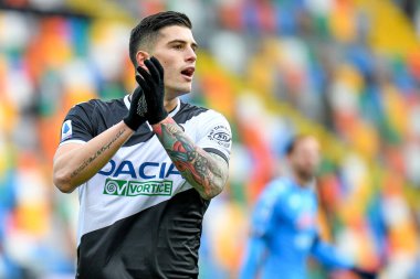 Kevin Bonifazi (Udinese Calcio ve SSC Napoli maçında Udinese portresi - İtalyan futbolu Serisi A maçı IN Udine, İtalya, 10 Ocak 2021 - Fotoğraf: LM / Ettore Griffoni