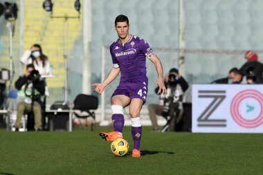 ACF Fiorentina 'dan Nikola Milenkoviç, ACF Fiorentina' ya karşı FC Internazionale - İtalyan futbolu Coppa Italia maçı, IN Florence, İtalya, 13 Ocak 2021 - Fotoğraf: LM / Matteo Papini