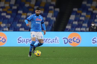 Elseid Hysaj (SSC Napoli) Napoli - Parma, Diego Armando Maradona arasındaki Serie A futbol karşılaşması sırasında 31 Ocak 2021 tarihinde Napoli 'de İtalya / LiveMedia
