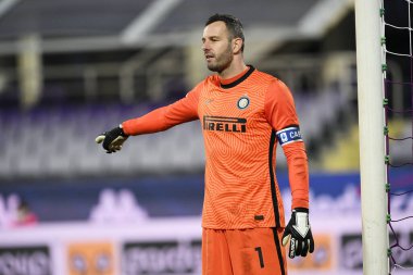 FC Internazionale 'den Samir Handanoviç, ACF Fiorentina ile FC Internazionale - İtalyan futbolu Coppa Italia maçı - 13 Ocak 2021 - Fotoğraf: LM / Matteo Papini