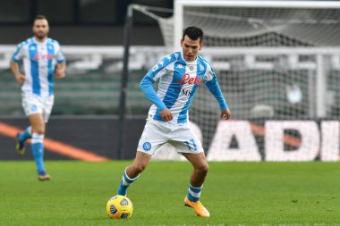 Hirving Lozano (Napoli) Hellas Verona ve SSC Napoli - İtalyan futbol takımı Serie A maçı IN Verona, İtalya, 24 Ocak 2021 - Fotoğraf: LM / Alessio Tarpini