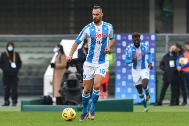 Nikola Maksimoviç (Napoli) Hellas Verona-SSC Napoli maçında - İtalyan futbol serisi A karşılaşması Verona, İtalya, 24 Ocak 2021 - Fotoğraf: LM / Alessio Tarpini