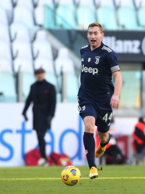 Juventus FC-Bologna FC maçında Dejan Kulusevski (Juventus FC) - İtalya Serie A maçı Torino, İtalya 'da 24 Ocak 2021 - Fotoğraf: LM / Claudio Benedetto