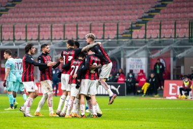 Milan takımı AC Milan - Torino FC - İtalyan futbolcu Serie A maçı sırasında İtalya 'nın Milano kentinde oynanan maç, 09 Ocak 2021 - Fotoğraf: LM / Alessio Morgese