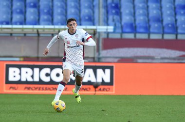 Gabriele Zappa (Cagliari) Genoa CFC-Cagliari Calcio maçında - İtalyan Serie A maçı Cenova, İtalya, 24 Ocak 2021 - Fotoğraf: LM / Danilo Vigo