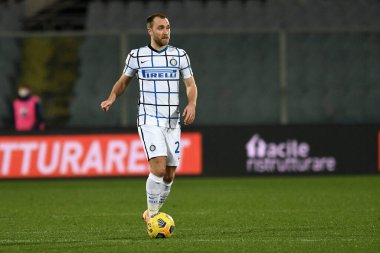 Christian Eriksenof FC Internazionale in action during ACF Fiorentina vs FC Internazionale - Italian football Coppa Italia match IN Florence, İtalya, 13 Ocak 2021 - Fotoğraf: LM / Matteo Papini