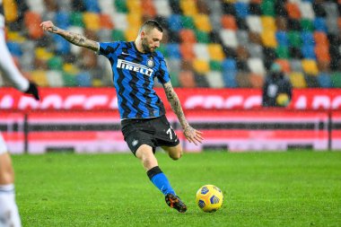 Udinese Calcio ve FC Internazionale maçında Internazionale 'den Marcelo Brozoviç - İtalyan futbolcu Serie A karşılaşması Udine, İtalya' da 23 Ocak 2021 - Fotoğraf: LM / Ettore Griffoni