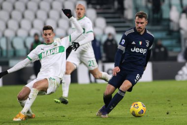 8 Aaron Ramsey (Juventus FC) Juventus FC ve US Sassuolo - İtalyan futbolcu Serie A match in Torino, İtalya, 10 Ocak 2021 - Fotoğraf: LM / Claudio Benedetto