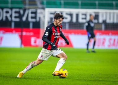 AC Milan 'dan Brahim Diaz, Torino FC - İtalyan Coppa Italia maçı, 12 Ocak 2021 - Fotoğraf: LM / Fabrizio Carabelli