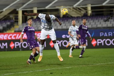 FC Internazionale takımından Romelu Lukaku, ACF Fiorentina ile FC Internazionale - İtalyan futbolu Coppa Italia maçında 13 Ocak 2021 - Fotoğraf: LM / Matteo Papini