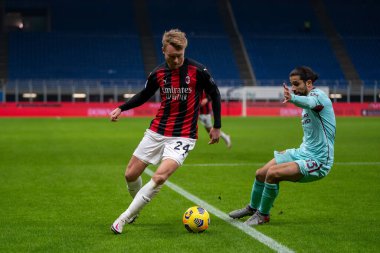 AC Milan 'dan Simon Kjaer, Torino FC' ye karşı - İtalyan Serie A maçı Milan, İtalya 'da, 09 Ocak 2021 - Fotoğraf: LM / Alessio Morgese