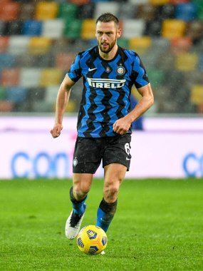 Udinese Calcio - FC Internazionale maçı sırasında Internazionale 'den Stefan de Vrij - İtalyan futbolcu Serie A maçı IN Udine, İtalya, 23 Ocak 2021 - Fotoğraf: LM / Ettore Griffoni