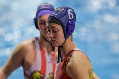 Waterpolo EuroLeague Kadınlar Ligi sırasında Alessia Casson (Plebiscito Padova), Roma, İtalya 'daki Acquatic Center of Ostia' da Olympiakos SF Pire 'ye karşı Plebiscito Padova ile eşleşti, 4 Şubat 2021 - Kredi: LiveMedia / Luigi Mariani