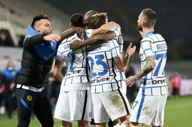 FC Internazionale takımından Romelu Lukaku, ACF Fiorentina-FC Internazionale - İtalyan futbol Coppa Italia maçı IN Florence, İtalya, 13 Ocak 2021 - Fotoğraf: LM / Matteo Papini