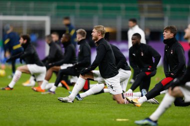 Simon Kjaer (AC Milan), FC Internazionale ve AC Milan - İtalyan Coppa Italia maçı sırasında, 26 Ocak 2021 - Fotoğraf: LM / Francesco Scaccianoce
