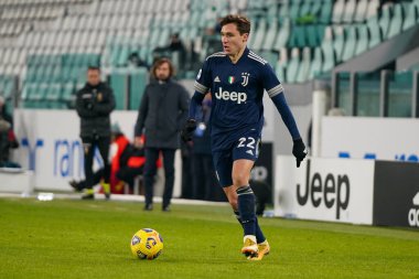 Juventus Fc takımından Federico Chiesa Juventus FC 'ye karşı US Sassuolo - İtalyan futbol takımı Serie A match in Torino, İtalya, 10 Ocak 2021 - Fotoğraf: LM / Alessio Morgese