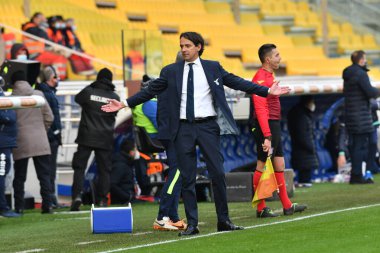 Simone Inzaghi Lazio 'nun Lazio koçu Parma Calcio-SS Lazio maçında - İtalyan Serie A maçı IN Parma, İtalya, 10 Ocak 2021 - Fotoğraf: LM / Alessio Tarpini
