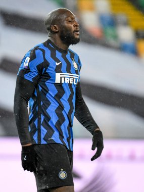 Udinese Calcio - FC Internazionale maçı sırasında Internazionale 'den Romelu Lukaku - İtalyan futbol serisi A karşılaşması IN Udine, İtalya, 23 Ocak 2021 - Fotoğraf: LM / Ettore Griffoni