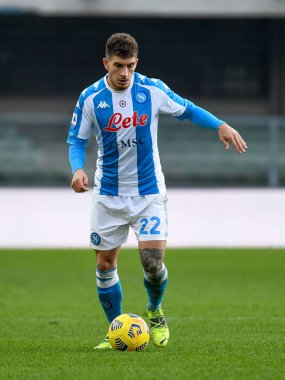 Giovanni Di Lorenzo (Napoli) Hellas Verona-SSC Napoli maçı sırasında - İtalyan futbol serisi A maçı Verona, İtalya, 24 Ocak 2021 - Fotoğraf: LM / Ettore Griffoni