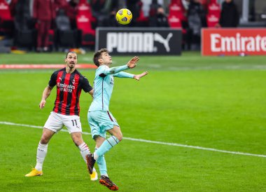 AC Milan 'dan Zlatan Ibrahimoviç, AC Milan' a karşı Torino FC - İtalya Serie A karşılaşması, 9 Ocak 2021 - Fotoğraf: LM / Fabrizio Carabelli