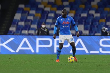 Kalidou Kaoulibaly (SSC Napoli) Napoli - Parma, Diego Armando Maradona arasında 31 Ocak 2021 'de Napoli İtalya / LiveMedia' da oynanan Serie A futbol karşılaşmasında