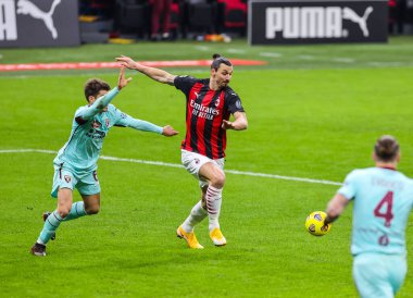 AC Milan 'dan Zlatan Ibrahimoviç, AC Milan' a karşı Torino FC - İtalya Serie A karşılaşması, 9 Ocak 2021 - Fotoğraf: LM / Fabrizio Carabelli