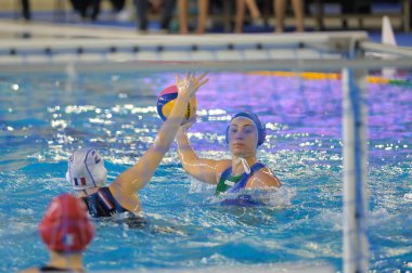 7 MARLETTA Claudia Roberta (İtalya) - Kadınlar & # 39; Waterpolo Olimpiyat Turnuvası sırasında 2 MILLOT Estelle (Fransa) - Fransa-İtalya - İtalya Trieste Olimpiyat Oyunları, 19 Ocak 2021 - Fotoğraf: LM / Marco Todaro