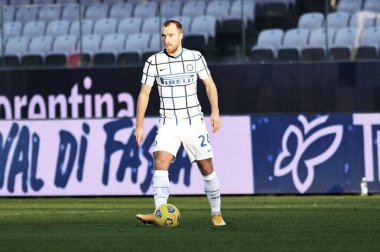 FC Internazionale 'den Christian Eriksen, ACF Fiorentina - FC Internazionale - İtalyan futbolu Coppa Italia maçı, IN Florence, İtalya, 13 Ocak 2021 - Fotoğraf: LM / Matteo Papini
