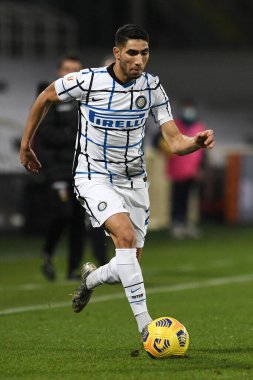 FC Internazionale 'den Achraf Hakimi, ACF Fiorentina' ya karşı FC Internazionale - İtalyan futbolu Coppa Italia maçı, Florence, İtalya, 13 Ocak 2021 - Fotoğraf: LM / Matteo Papini