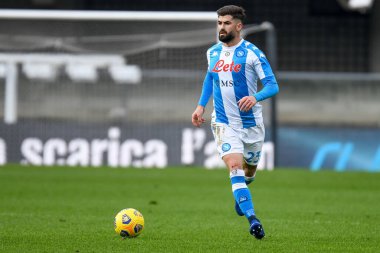 Hellas Verona-SSC Napoli maçı sırasında Elseid Hysaj (Napoli) - İtalyan futbolu serisi A karşılaşması Verona, İtalya, 24 Ocak 2021 - Fotoğraf: LM / Ettore Griffoni
