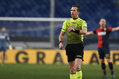 Genoa CFC-Bologna FC maçında Daniele Doveri maçının hakemi - İtalyan Serie A maçı Cenova, İtalya 'da, 09 Ocak 2021 - Fotoğraf: LM / Danilo Vigo