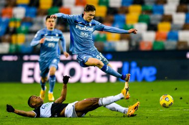 Marvin Zeegelaar (Udinese Calcio) faul Aleksey Miranchuk (Atalanta BC) faul Udinese Calcio vs Atalanta BC - İtalya Serie A maçı IN Udine, İtalya, 20 Ocak 2021 - Fotoğraf: LM / Alessio Marini